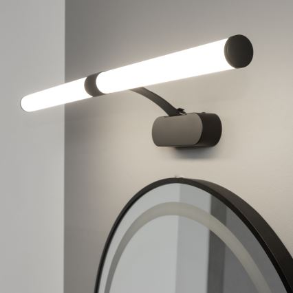 Brilagi - LED kupatilsko osvetljenje za ogledalo 2 u 1 TUBEO LED/8W/230V 60 cm IP44 crna