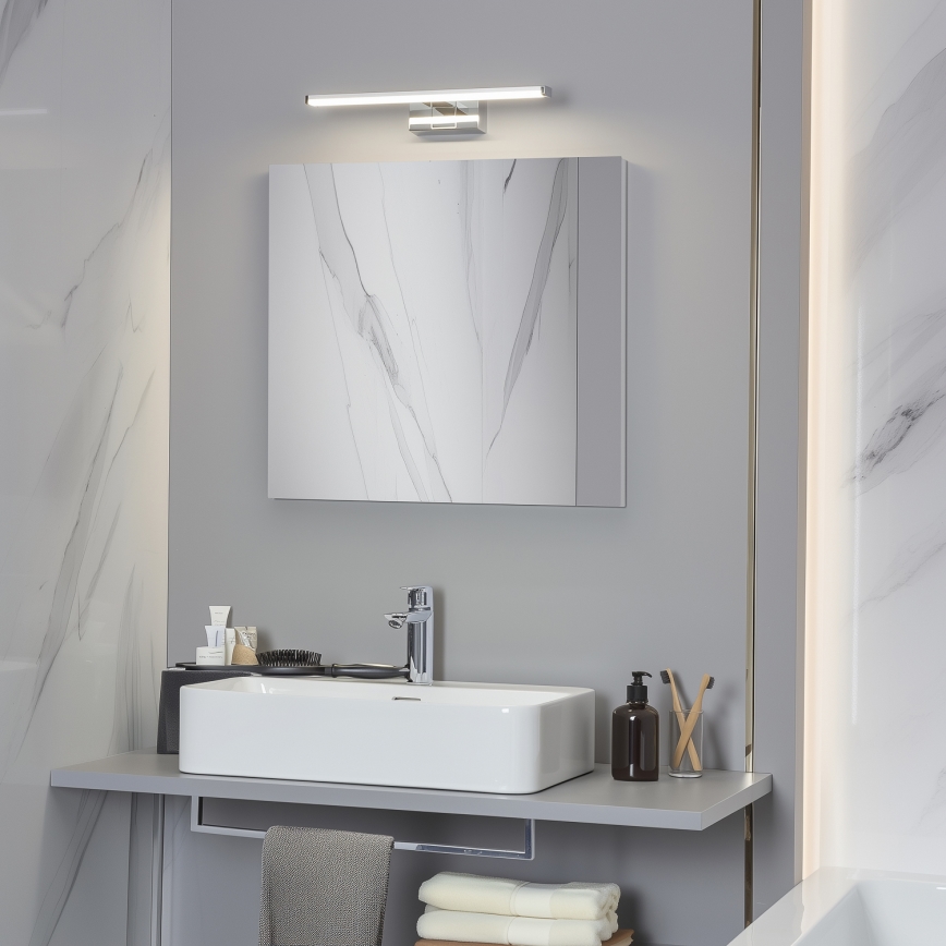 Brilagi - LED osvetljenje za kupatilsko ogledalo 3u1 VESTRA LED/8W/230V 40 cm IP44 sjajni hrom