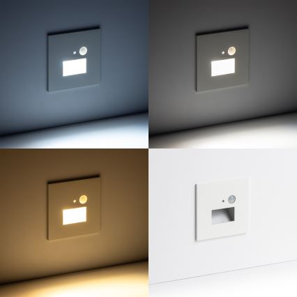 Brilagi - LED svetlo za stepenište sa senzorom pokreta i sumraka JACK LED/1,5W/230V 3000/4000/6500K bela