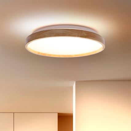 Brilagi - LED Plafonjera ALSON LED/24W/230V hrast