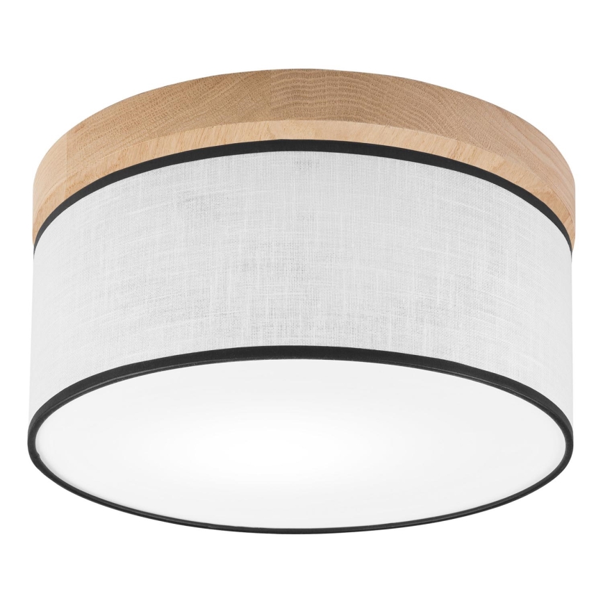 Brilagi - LED Plafonjera BELLADONNA 1xE27/15W/230V pr. 30 cm bela/hrast
