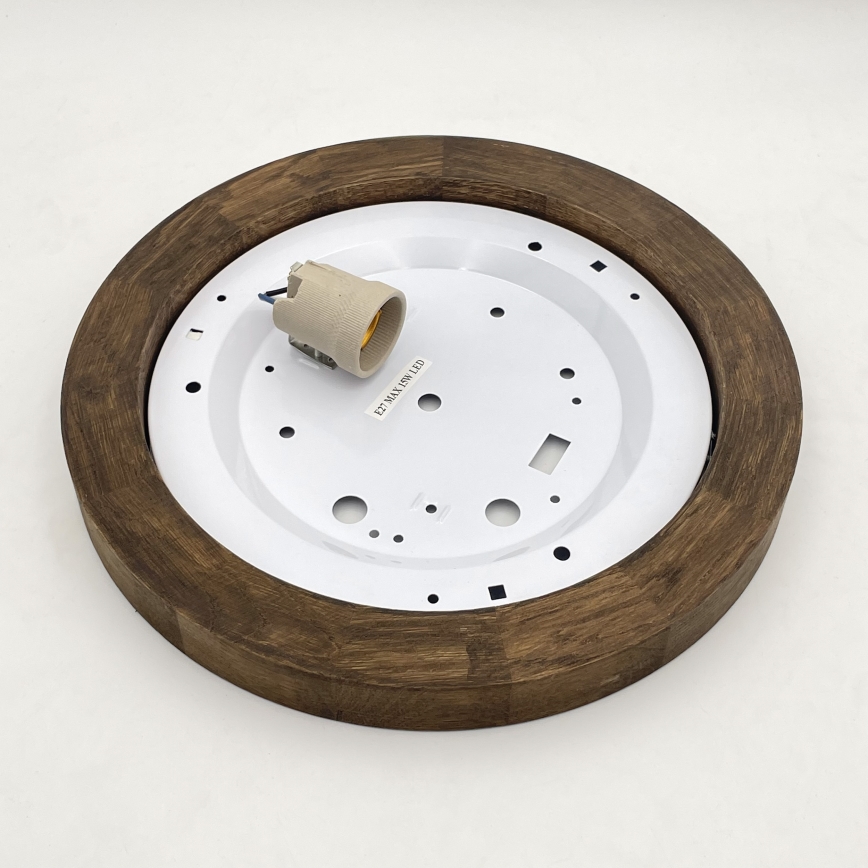 Brilagi - LED Plafonjera BELLADONNA 1xE27/15W/230V pr. 30 cm bela/hrast