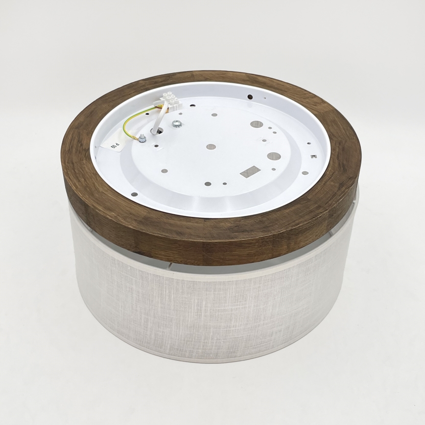 Brilagi - LED Plafonjera BELLADONNA 1xE27/15W/230V pr. 30 cm bela/hrast