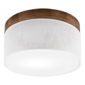 Brilagi - LED Plafonjera BELLADONNA 1xE27/15W/230V pr. 30 cm bela/hrast trešnja