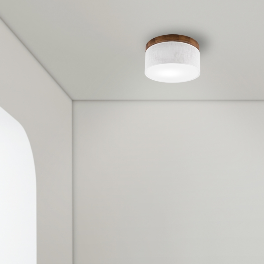 Brilagi - LED Plafonjera BELLADONNA 1xE27/15W/230V pr. 30 cm bela/hrast trešnja