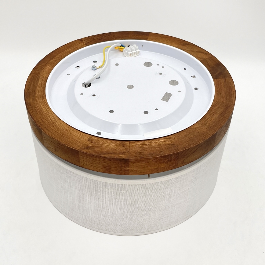 Brilagi - LED Plafonjera BELLADONNA 1xE27/15W/230V pr. 30 cm bela/hrast trešnja