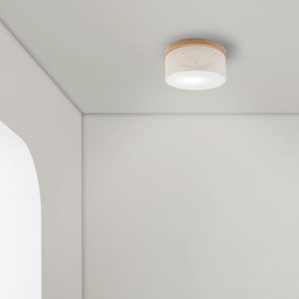 Brilagi - LED Plafonjera BELLADONNA 1xE27/15W/230V pr. 30 cm kremasta/hrast