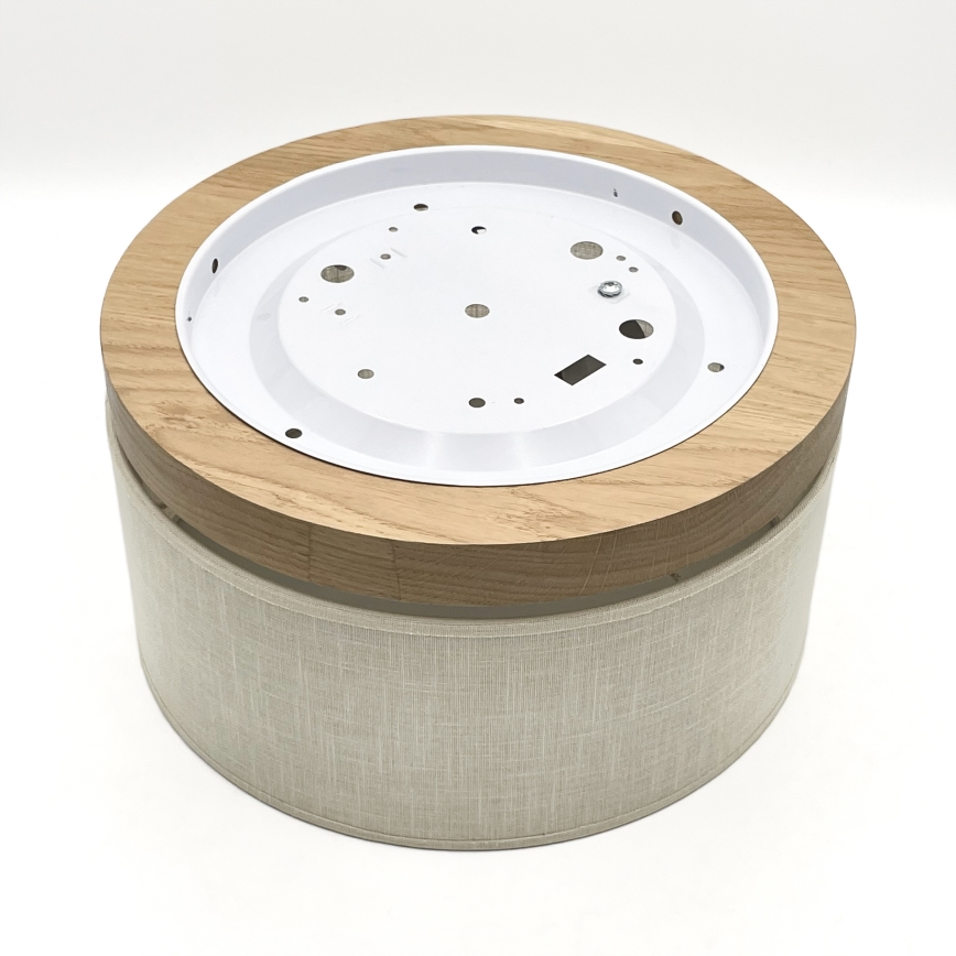 Brilagi - LED Plafonjera BELLADONNA 1xE27/15W/230V pr. 30 cm kremasta/hrast