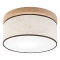 Brilagi - LED Plafonjera BELLADONNA 1xE27/15W/230V pr. 30 cm kremasta/hrast