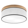 Brilagi - LED Plafonjera BELLADONNA 2xE27/15W/230V pr. 40 cm bela/hrast