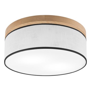 Brilagi - LED Plafonjera BELLADONNA 2xE27/15W/230V pr. 40 cm bela/hrast
