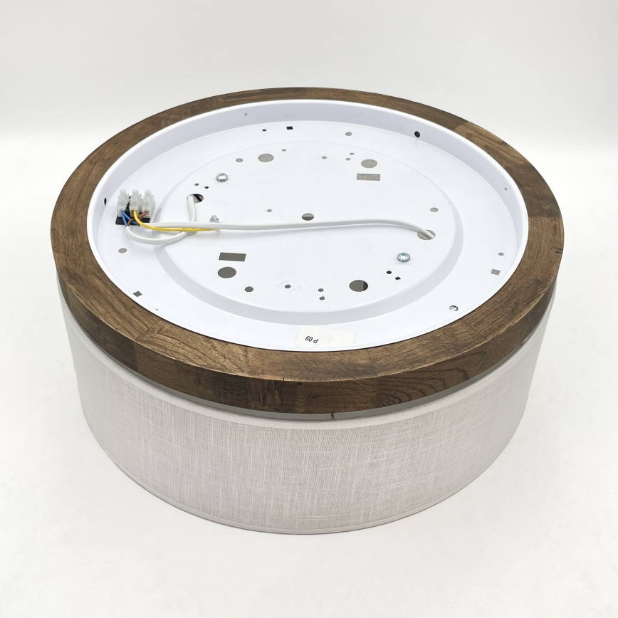 Brilagi - LED Plafonjera BELLADONNA 2xE27/15W/230V pr. 40 cm bela/hrast