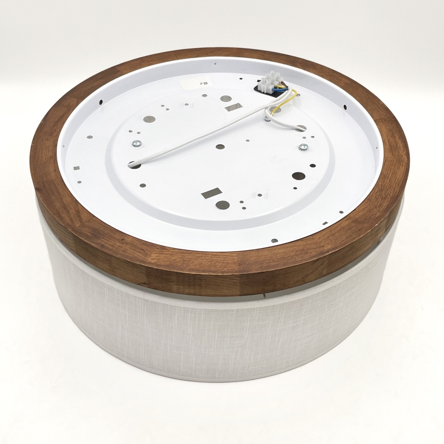 Brilagi - LED Plafonjera BELLADONNA 2xE27/15W/230V pr. 40 cm bela/hrast trešnja