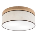 Brilagi - LED Plafonjera BELLADONNA 2xE27/15W/230V pr. 40 cm kremasta/hrast