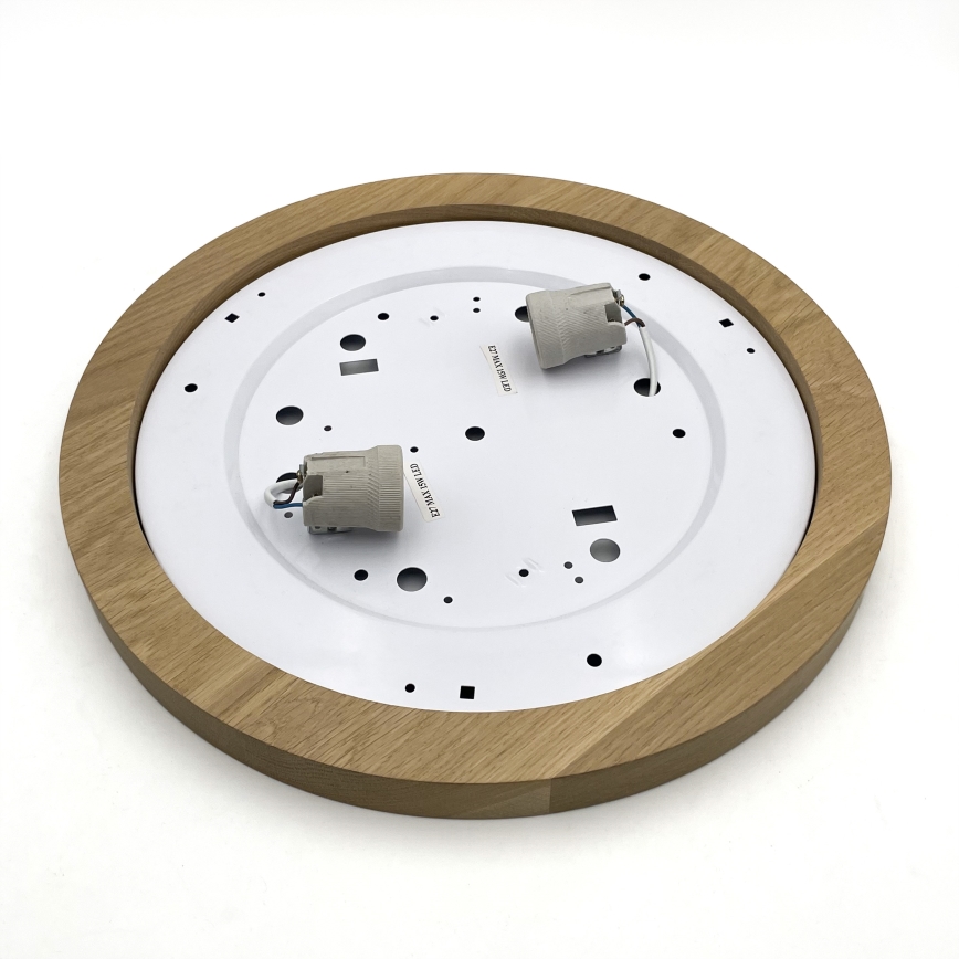 Brilagi - LED Plafonjera BELLADONNA 2xE27/15W/230V pr. 40 cm kremasta/hrast