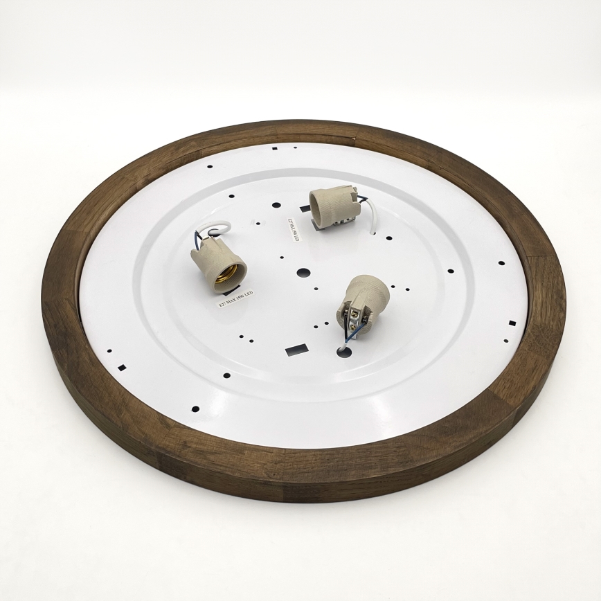 Brilagi - LED Plafonjera BELLADONNA 3xE27/15W/230V pr. 50 cm bela/hrast