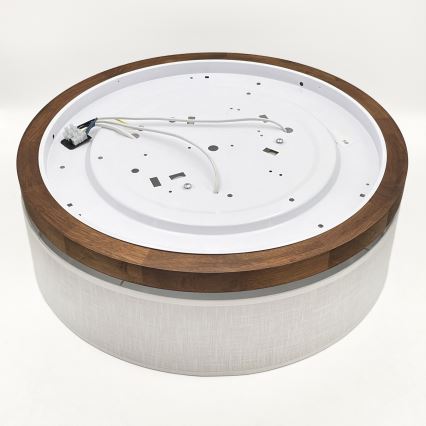 Brilagi - LED Plafonjera BELLADONNA 3xE27/15W/230V pr. 50 cm bela/hrast trešnja