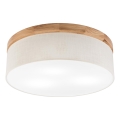 Brilagi - LED Plafonjera BELLADONNA 3xE27/15W/230V pr. 50 cm kremasta/hrast