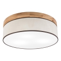 Brilagi - LED Plafonjera BELLADONNA 3xE27/15W/230V pr. 50 cm kremasta/hrast