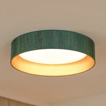 Brilagi - LED Plafonjera BOSTON ROLLER LED/24W/230V pr. 45 cm slama zelena/zlatna