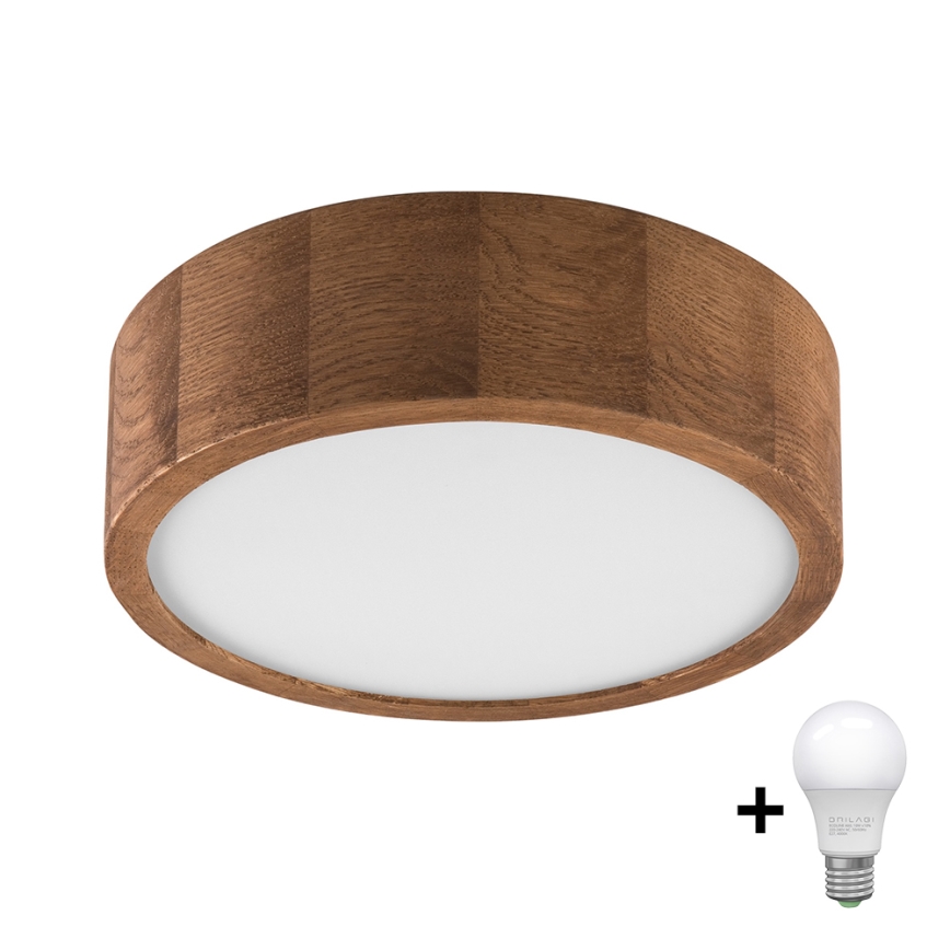 Brilagi - LED Plafonjera CARVALHO 1xE27/60W/230V hrast pr. 27 cm