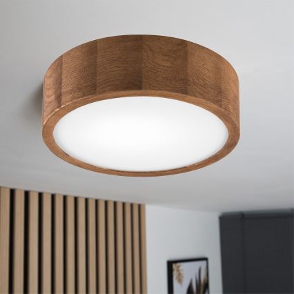 Brilagi - LED Plafonjera CARVALHO 1xE27/60W/230V hrast pr. 27 cm