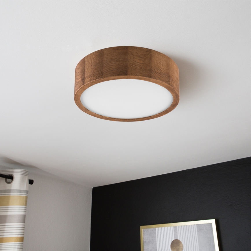Brilagi - LED Plafonjera CARVALHO 1xE27/60W/230V hrast pr. 27 cm