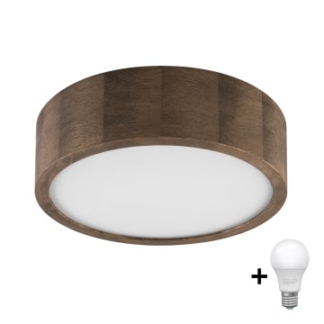 Brilagi - LED Plafonjera CARVALHO 1xE27/60W/230V hrast pr. 27 cm