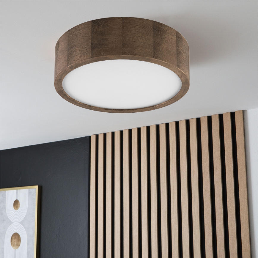 Brilagi - LED Plafonjera CARVALHO 1xE27/60W/230V hrast pr. 27 cm