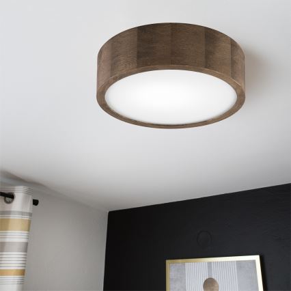 Brilagi - LED Plafonjera CARVALHO 1xE27/60W/230V hrast pr. 27 cm