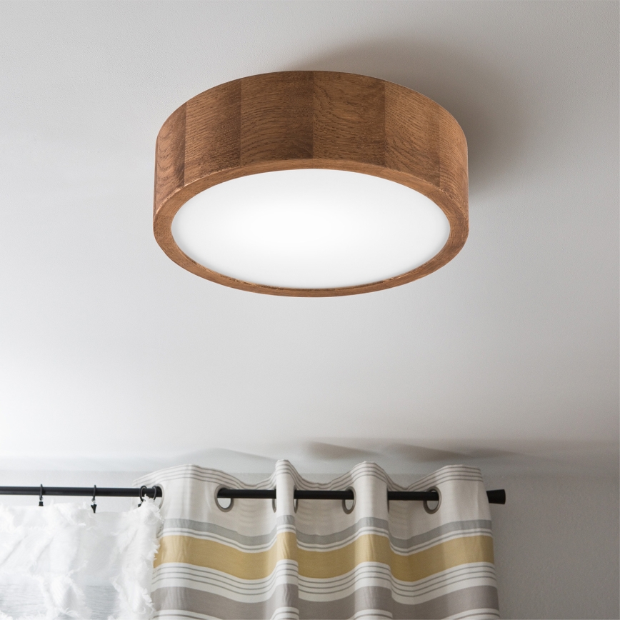 Brilagi - LED Plafonjera CARVALHO 1xE27/60W/230V hrast trešnja pr. 27 cm