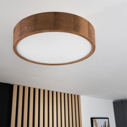 Brilagi - LED Plafonjera CARVALHO 2xE27/60W/230V hrast pr. 37 cm