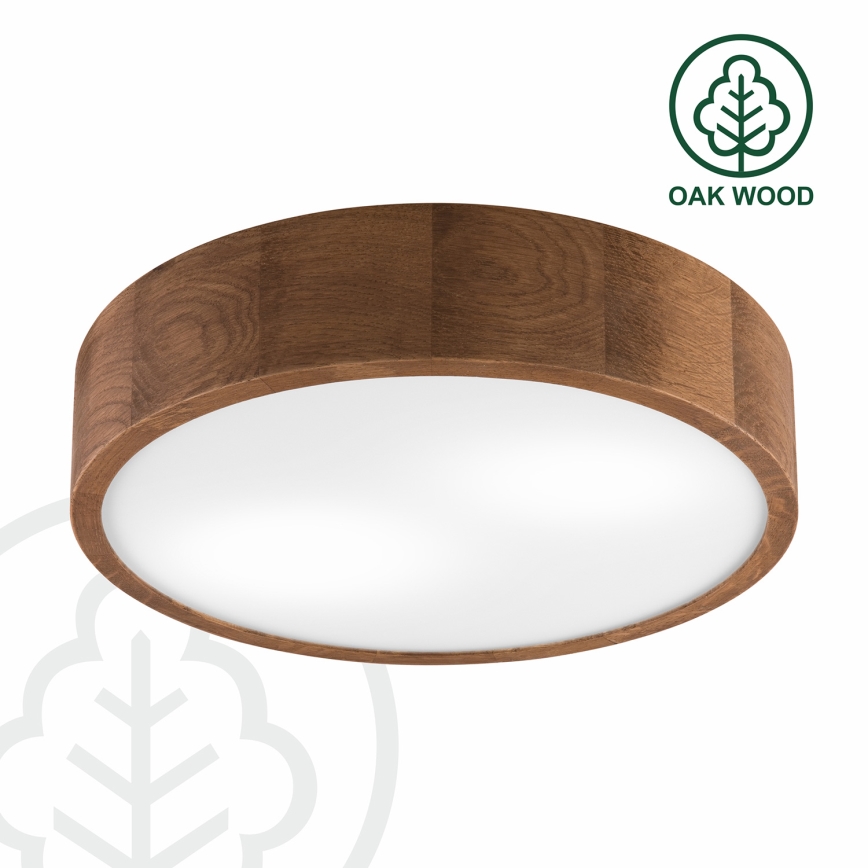 Brilagi - LED Plafonjera CARVALHO 2xE27/60W/230V hrast pr. 37 cm