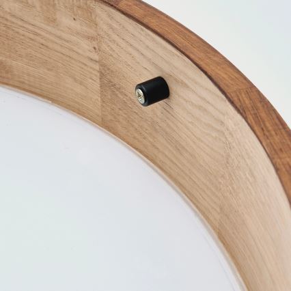 Brilagi - LED Plafonjera CARVALHO 2xE27/60W/230V hrast pr. 37 cm