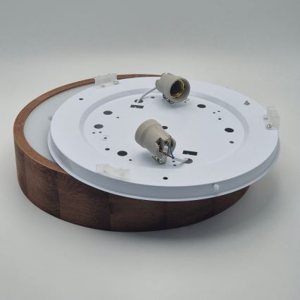 Brilagi - LED Plafonjera CARVALHO 2xE27/60W/230V hrast pr. 37 cm