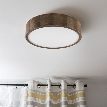 Brilagi - LED Plafonjera CARVALHO 2xE27/60W/230V hrast pr. 37 cm