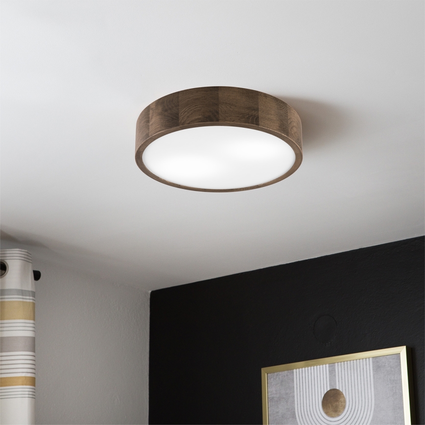Brilagi - LED Plafonjera CARVALHO 2xE27/60W/230V hrast pr. 37 cm