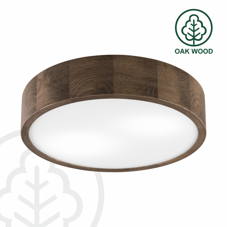 Brilagi - LED Plafonjera CARVALHO 2xE27/60W/230V hrast pr. 37 cm