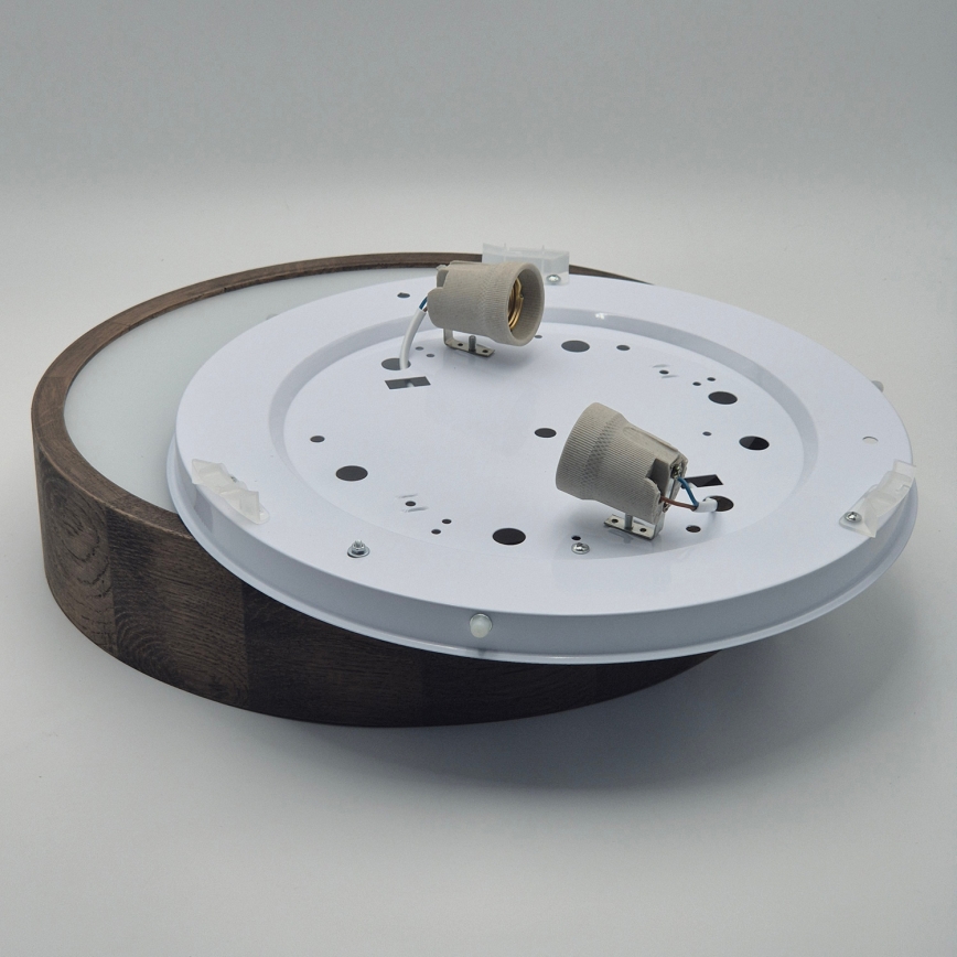 Brilagi - LED Plafonjera CARVALHO 2xE27/60W/230V hrast pr. 37 cm