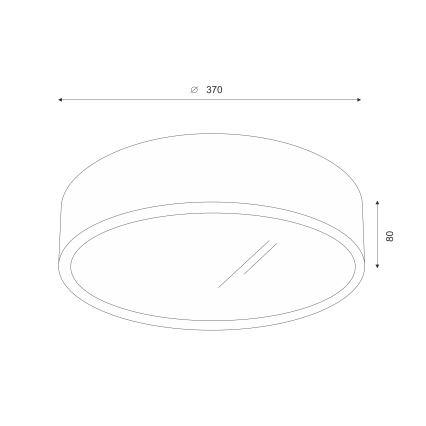 Brilagi - LED Plafonjera CARVALHO 2xE27/60W/230V hrast pr. 37 cm
