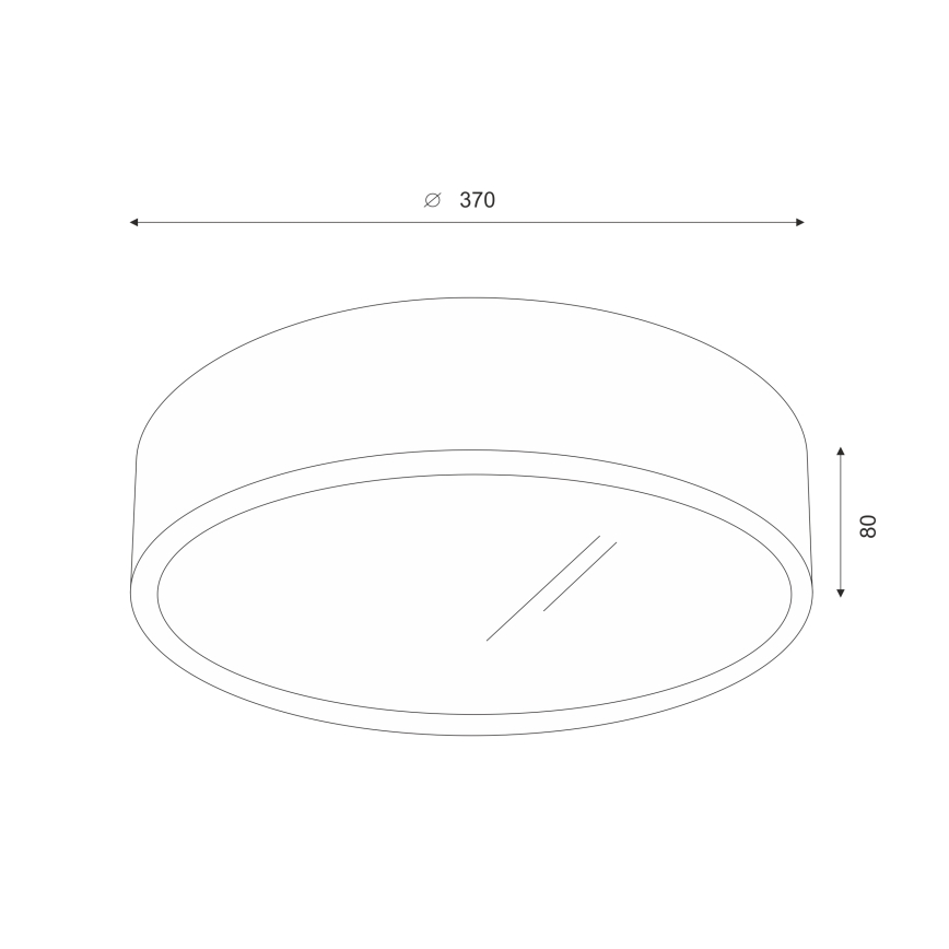 Brilagi - LED Plafonjera CARVALHO 2xE27/60W/230V hrast pr. 37 cm