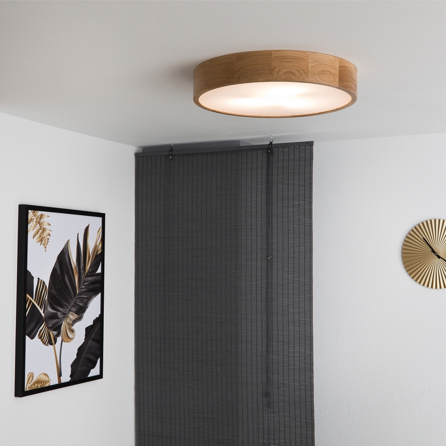 Brilagi - LED Plafonjera CARVALHO 3xE27/60W/230V hrast pr. 47,5 cm