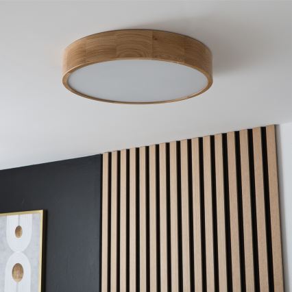 Brilagi - LED Plafonjera CARVALHO 3xE27/60W/230V hrast pr. 47,5 cm