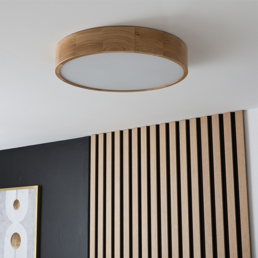 Brilagi - LED Plafonjera CARVALHO 3xE27/60W/230V hrast pr. 47,5 cm