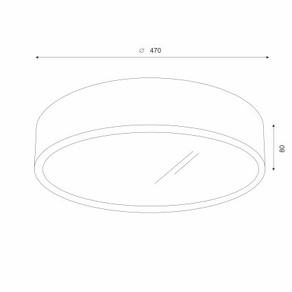 Brilagi - LED Plafonjera CARVALHO 3xE27/60W/230V hrast pr. 47 cm