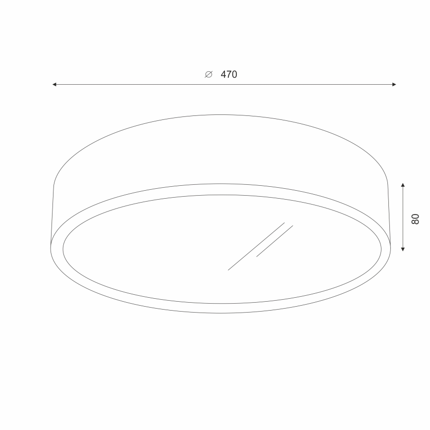 Brilagi - LED Plafonjera CARVALHO 3xE27/60W/230V hrast pr. 47 cm