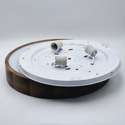 Brilagi - LED Plafonjera CARVALHO 3xE27/60W/230V hrast pr. 47 cm