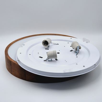 Brilagi - LED Plafonjera CARVALHO 3xE27/60W/230V hrast trešnja pr. 47 cm