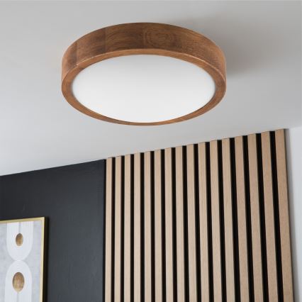Brilagi - LED Plafonjera CARVALHO SLIM 1xE27/60W/230V hrast pr. 27 cm