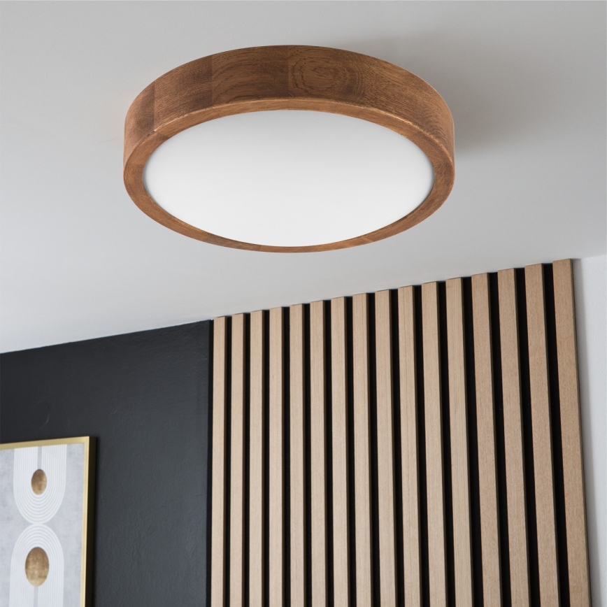 Brilagi - LED Plafonjera CARVALHO SLIM 1xE27/60W/230V hrast pr. 27 cm
